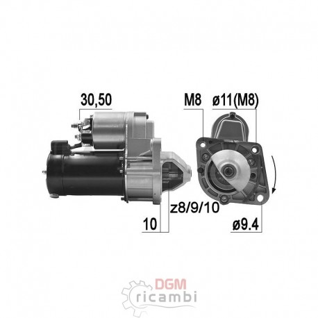 Motorino d'avviamento 220360 versione A.